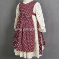 Boutique cotton floral polka dots girl dress